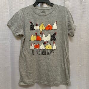 Ladies LOST CREEK OUTFITTERS XXL Single Ladies Graphic Tee Gray